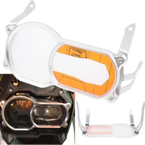 Motorcycle Front Headlight Guard Protector Cover with Lamp Patch For BMW R1200GS LC 13-18 R1200GS LC Adv 14-18 R1250GS 18-19