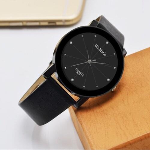 WoMaGe Luxury Crystal Watch Women Watches Leather Ladies Watch Womens Watches Clock saat bayan kol saati relogio feminino