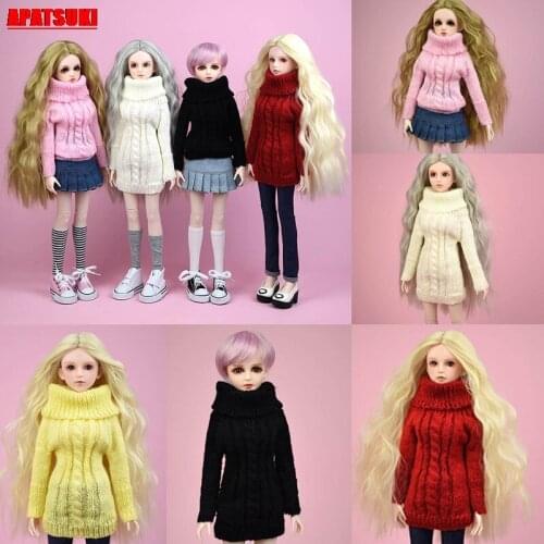 Winter Spring Casual Wear Warm Tops Sweater For 40-50cm XINYI Doll Clothes One-Piece Outfits Dress Clothes for 1/4 BJD Doll Kids