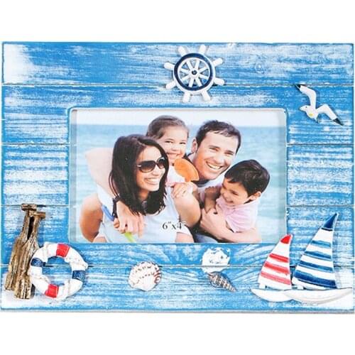 2 units/pack) Mediterranean Style Wooden Photo Frame Fashion Wood Picture Frame Personalized Home Decoration WP002