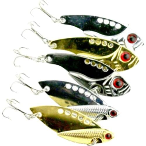 5 Pieces Spoon Lures Hard Bait Trout Bass Lure Fishing Accessories Fishing Artificial Bait for Fishing Lovers