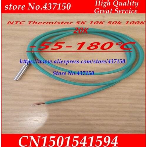 NTC Thermal Resistance 5K 10K 50k100k Waterproof Temperature Sensor B Value 3950 Accuracy 1% Temperature Probe