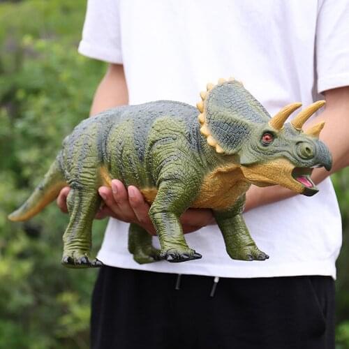 Large Size Soft Dinosaur Model Toy Tyrannosaurus Velociraptor Ankylosaurus Triceratops Diplodocus Dinosaur Toys for Kids Gifts