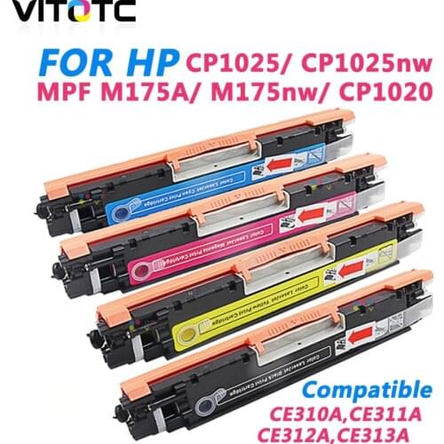 1pcs CE310A CE311A CE312A CE313A Color Toner Cartridge 126A Compatible For HP LaserJet CP1025 CP1025nw M275mfp M175a M175nw M175