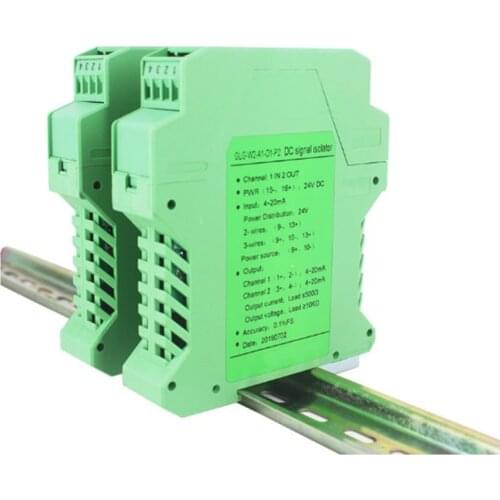 DC0-5V/0-10V/4-20mA Analog Signal Isolator output 0-5V/10V /4-20mA DC Signal Isolator and transmitter Analog transmission