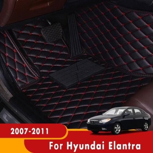 For Hyundai Elantra 2011 2010 2009 2008 2007 Car Floor Mats Custom Auto Styling Parts Carpet Mat Accessories Waterproof Rugs