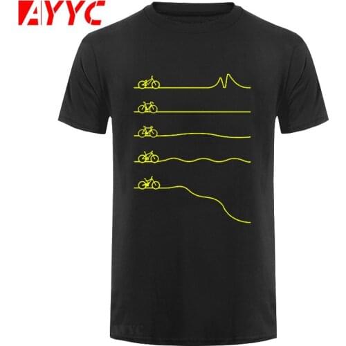 T-Shirt Tshirt Biker Cyclinger Bicycle Funny T Shirts Men Summer Cotton Harajuku Short Sleeve O Neck Streetwear Black T-shirt