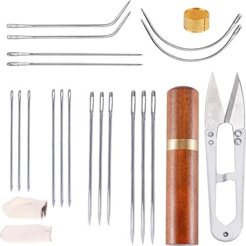 LMDZ Embroidery Curved Needles Wig Making Crochet Braids Set For DIY Sewing Embroidery Cross Stitch Kits and Knitting Sewing