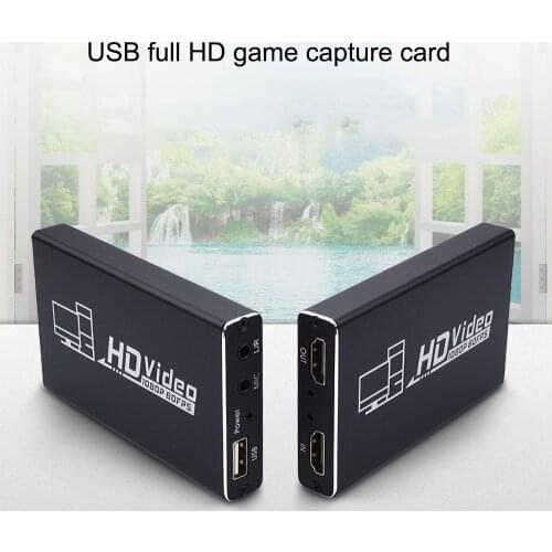 4K 60HZ HD Video Game Capture Card 1080P 60Fps Video Converter HDMI-compatible USB 2.0 Loop Output For Live Streaming For XBOX