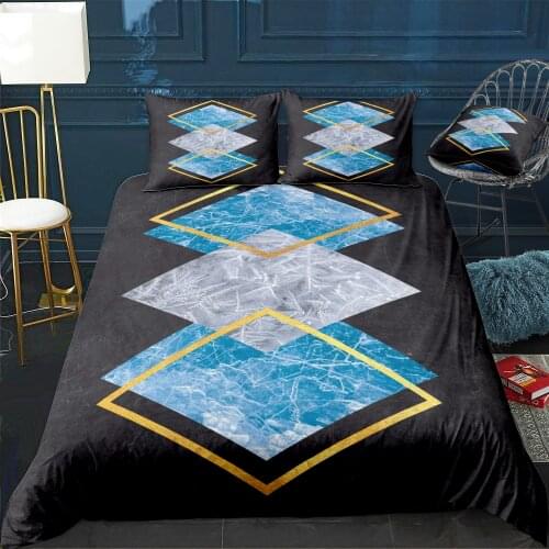 Ice Polygon VIII Bedding Set For Bedroom Soft Bedspreads For Double Bed Home Duvet Cover Quality Quilt Cover+Pillowcasex2