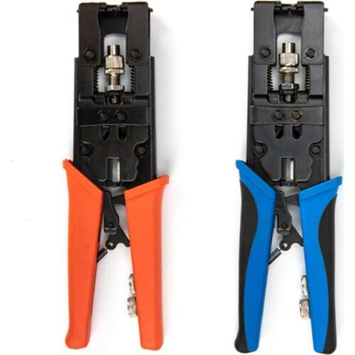 Multifunctional BNC RG59 Coaxial Network Cable Crimping Pliers with F Connector Wire Stripper Wire Stripping Pliers Terminal