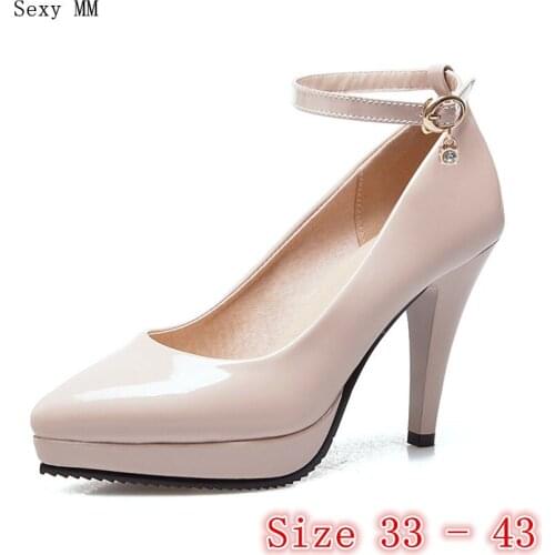 Platforms High Heels Women High Heel Shoes Pumps Stiletto Woman Party Wedding Shoes Kitten Heels Plus Size 33 - 40 41 42 43