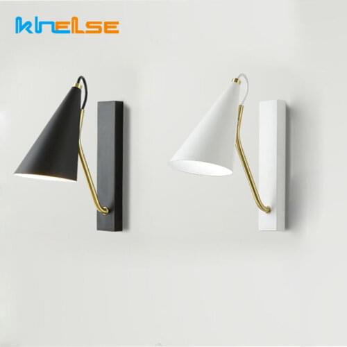 Nordic Wall Lamp E27 LED Creative Iron Horn Wall Light Indoor Aisle Living Room Bedside Mirror Lights Home Decoration Lighting