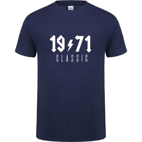 Omnitee Classic 1971 T Shirt Men Cotton Summer Cool Short Sleeve Birthday Gift Tshirt Tops Tee Mans T-shirt OZ-191