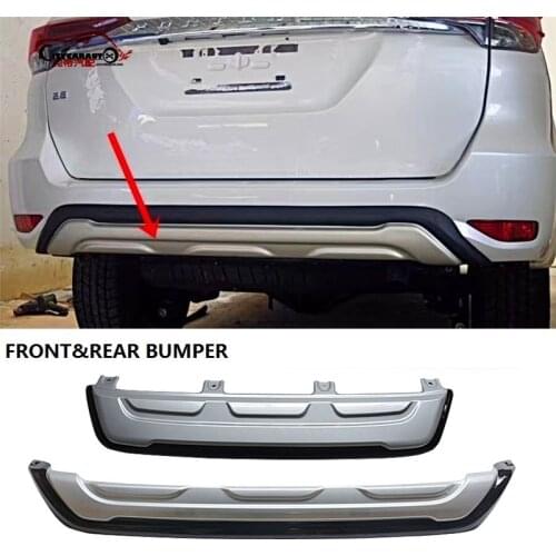 CITYCARAUTO front bumper REAR BUMPERS Rear Bumper Protector Diffuser Spoiler FIT FOR FORTUNER 2015 -2019