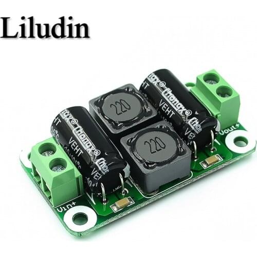 0-50V 4A DC power supply filter board Class D power amplifier Interference suppression board car EMI Industrial control panel a