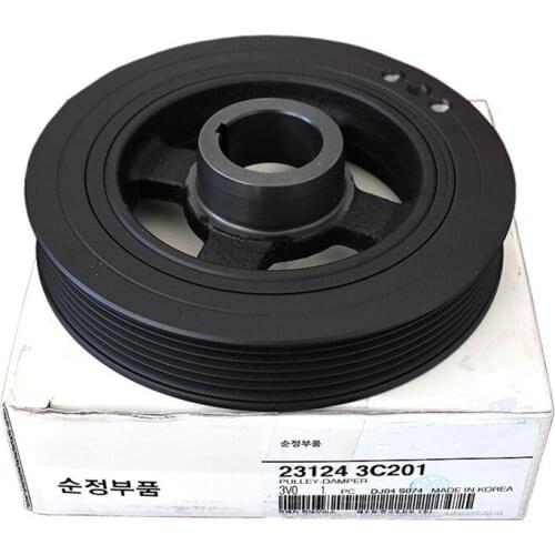 231243C201 Genuine Crankshaft Belt Pulley 23124-3C201 For Hyundai Veracruz Sonata Santa Fe Azera Kia Sedona Borrego Amanti