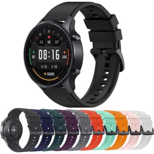 22mm Silicone Smart Watch Replace Wristband For Xiaomi Watch Color Bracelet Sport Strap For Amazfit GTR 2 2E Stratos 3 Watchband