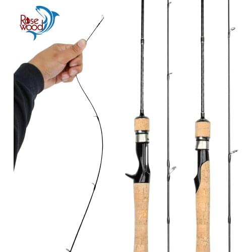 RoseWood UL fishing Rod 1.5m/1.68m 30T Carbon Spinning Baitcasting rods for freshwater water bass trout carp fishing pole tackle