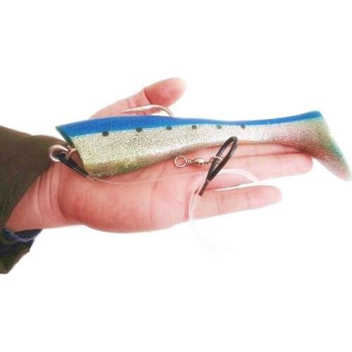 1pcs/pack big artificial soft fishing 65g-95g boat trolling lure bait deep sea tuna drag flying big game large lure sea bait