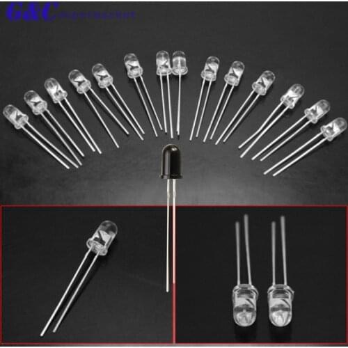 20/50/100PCS F3/F5 3mm 5mm 850nm 940nm Universal LED IR Infrared Emitter Receiver Diode