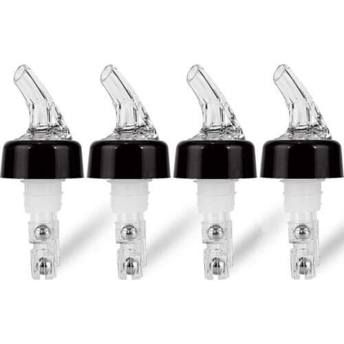 4 Pcs 1Oz Automatic Measured Bottle Pourer - Spirit Measure Pourer Drinks Wine Cocktail Dispenser Home Bar Tools