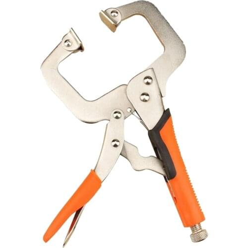 4 Types C Clamp Vise Grip 9 Inch Locking Welding Quick Pliers Multi Tongs Forceps Wood Fixed Clamp Tool