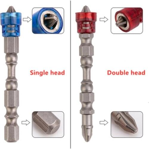 5pcs hand drill strong magnetic magnetic coil double-head electric Screwdriver Bit Cross Head Screwdriver Batch Tool