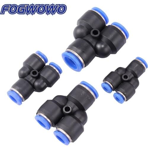 5 Pcs Y-type Slip-lock Variable Diameter Quick Connetors Garden Water Connectors Air Pneumatic Fittings 4/6/8/10/12/16mm