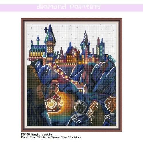 5D Diamond Painting Magic Castle Diamond Embroidery Round Square Shaped Rhinestone Pictures Icons Home Decoration Kit Full Drill