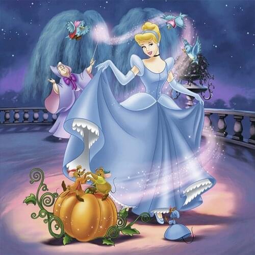 5d DIY Disney Diamond Painting Cinderella Cartoon Mosaic Picture Diamond Embroidery Crystal Cross Stitch Kit Home Decoration