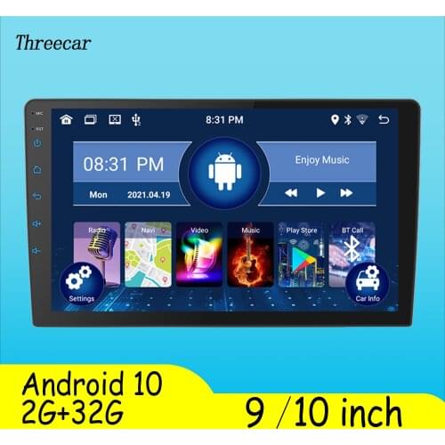 Car Radio 2 din 10″ Android Multimedia Player GPS WIFI Bluetooth Player for Toyota Volkswagen Hyundai Kia Renault Suzuki 1G 32G