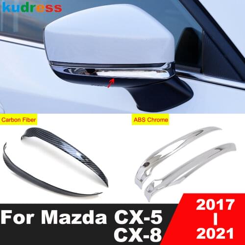 For Mazda CX-5 CX5 KF 2020 2017 2018 2019 Chrome Rear View Door Side Rearview Mirror Cover Trim Protector Car Styling Sticker