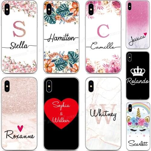 Personalize Customize Name Phone Case For Asus Zenfone 7 Pro Max Pro M1 Rog Phone 2 3 6 5 5Z 4 Lite L1 Shot Plus M2 Custom Cover