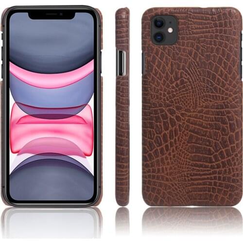 For iPhone 11 12 Pro Max Mini 7 8 Plus Coque Luxury Crocodile Skin PU Leather Hard Back Cover For iPhone XR X XS SE 2 2020 Case