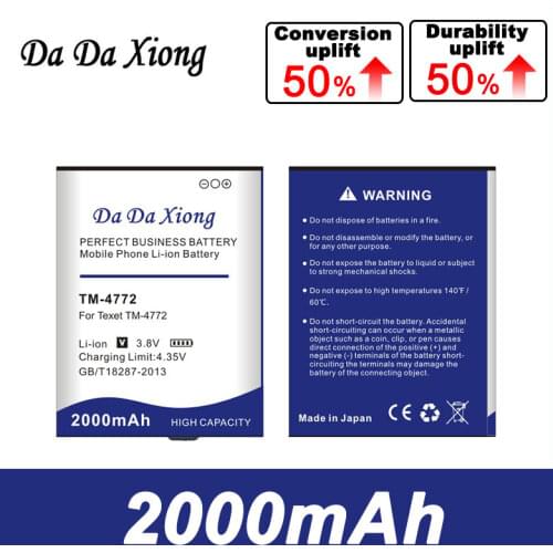 Da Da Xiong 2000mAh TM-4772 Battery for texet TM-4772 battery