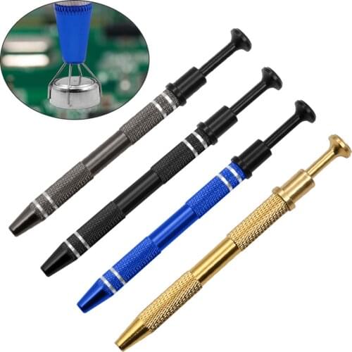 IC Chip Extractor Electronic Component Parts Gripper Catcher Screw Picker Tweezers Pick Up Tool Metal Grabber Hand Tools