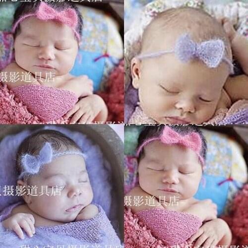 Handmade headwear,knit bow,baby girl hair accessories,baby shower,headdress,baby photography props