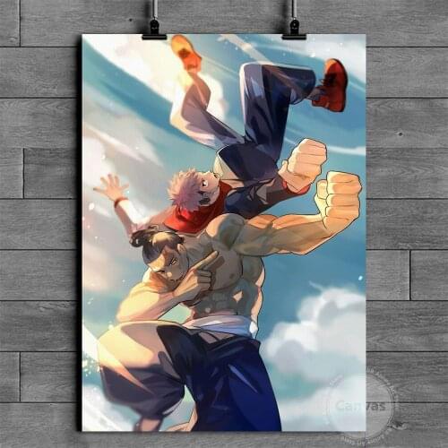 Canvas Anime Yuji Jujutsu Kaisen Pictures Home Manga Decoration Paintings Poster HD Prints Wall Art Modular Living Room