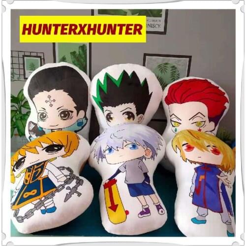 Hunter X Hunter Cartoons Kawaii Anime Manga Peripheral Plushies Two Dimensions Sofa Cushion Pillow Stuffed Plush Doll Toys