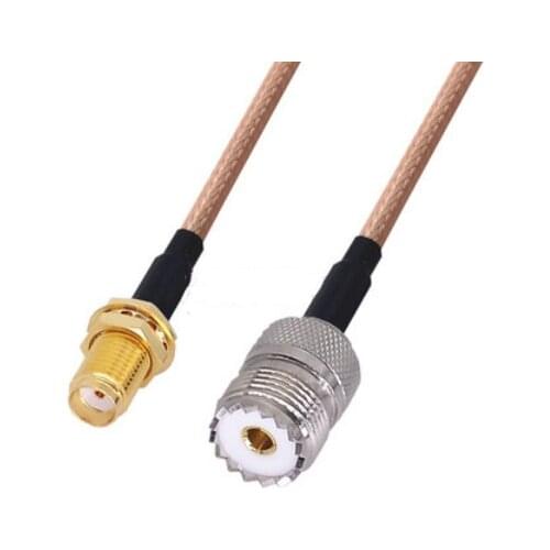 RG142 Cable SMA Female to UHF PL259 Female Connector RF Coaxial Jumper Pigtail Cable