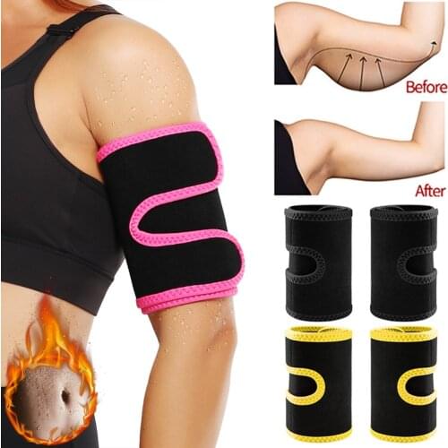 Arm Shapers Sauna Sweat Band Women Slimming Sheath Arm Slimmer Anti Cellulite Weight Loss Workout Body Shaper Modeling Belt