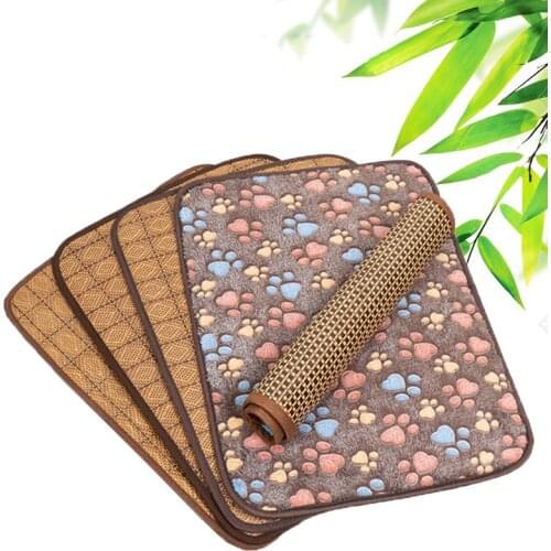 Cat Bed House Cat Summer Mat Kennel Dog Bed Dog Sofa Cushion Puppy Pet Bed Cat House Dog House Cat Rug Breathable Heat Pet Mat