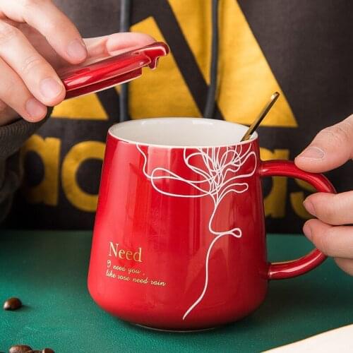 Cup Office Mug Color Glaze Ceramic Cup Creative Water Cup High-end Luxury Coffee Cup