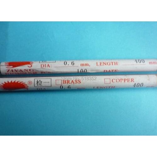 0.6mmx400mm Ziyang Brass Electrode Tube with Single Hole for EDM Drilling Machines