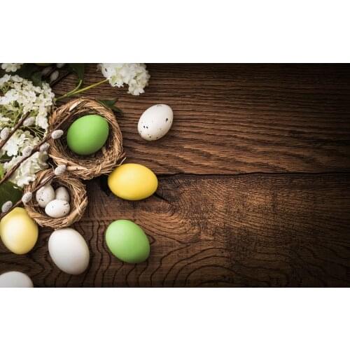 LIFE MAGIC BOX Eggs Wood 150x200cm Custom Photo Backdrops Pictures For Background easter photography backdrops wood HJ02925