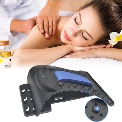 Magnetic Back Massager Stretcher Apparatus For Neck Traction Device Cervical Correction Fitness Neck Lumbar Spine Deck Stretch