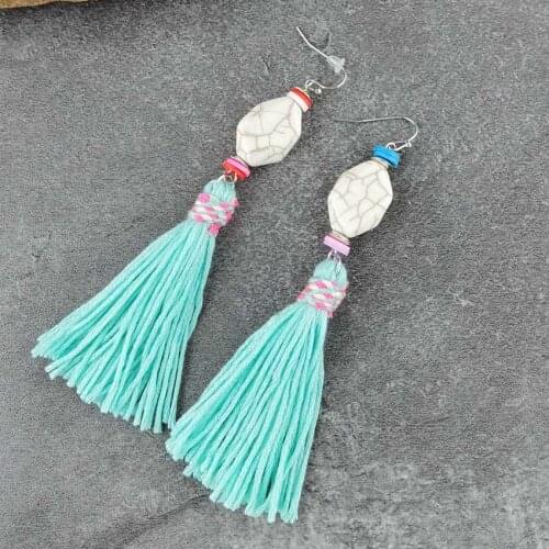 Fashion Jewelry Charm Earrings for Women Handmade Tassel simple Earrings for Woman Party go to Beach for summer