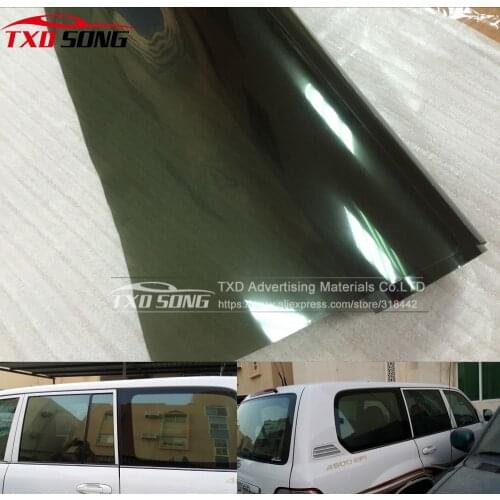 New Design Car Window Film with 50*300CM/LOT by free shippingicker Adhesive Vinyl Tint Film Olive green