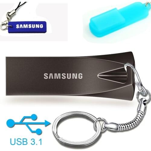 New SAMSUNG Flash Disk 32GB 64GB 128GB USB 3.1 Metal Pen Drive Tiny DIY Flash Memory Stick cle usb Disk on key Free Shipping